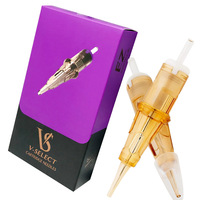 Aiguilles de maquillage permanent compatibles EZ V Select Aura Standard 1RL, cartouche d'aiguilles PMU