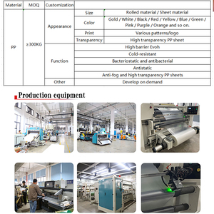 Tấm nhựa kháng khuẩn kháng nấm mốc cấp thực phẩm PP nhựa nguyên liệu tấm tùy chỉnh tấm cho bao bì vỉ - Product Image 2