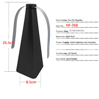 Ventilateur Solaire Anti-Moustiques et Anti-Oiseaux à Vitesse Constante, Répulsif Électrique en PP Solide pour Contrôle des Nuisibles