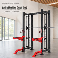 Rack de musculation commercial unisexe en acier au carbone multifonctionnel pour entraînement complet du corps et squats