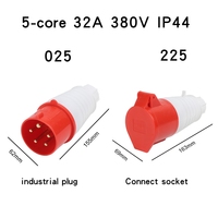 Connecteur de prise et de prise industrielle étanche à l'aviation non antidéflagrant 3PIN 4PIN 5PIN 380V 16A 32A