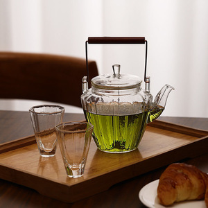Hot Sale Classic Diamond Shape High Borosilicate Glass Eco-Friendly Water Kettle Heat Resistant Set for Home Use - Product Image 4