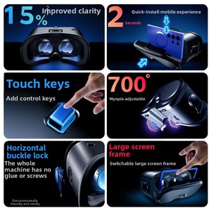 Nouvelles lunettes VRG Q8 VR 2026 – Réalité virtuelle tout-en-un 3D <span class=keywords><strong>panoramique</strong></span> pour jeux et AR dédiée aux téléphones mobiles - Product Image 2