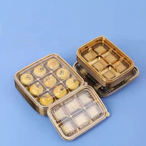Ingrosso scatola di pasta in plastica oro 6 scomparti per alimenti contenitore per Dessert per il confezionamento di alimenti soluzione di conservazione sicura - Product Image 6