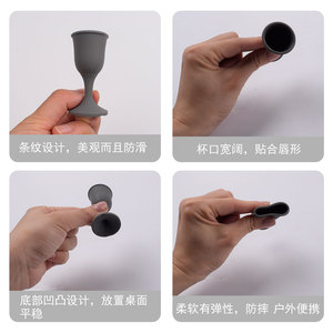 Juego de dispensador de vino de silicona con copas con tallo, boquilla en forma de V y diseño antiderrame para uso en exteriores - Product Image 5
