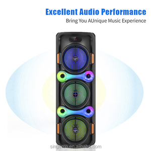 ลำโพงบลูทูธพกพา CH-8306 สำหรับใช้งานกลางแจ้ง ไฟ RGB LED สำหรับงานปาร์ตี้ ใช้พลังงานแบตเตอรี่ เหมาะสำหรับใช้ในบ้าน งานปาร์ตี้ 3 ที่นั่ง ระบบเสียงสำหรับงานปาร์ตี้ เชื่อมต่อโทรศัพท์มือถือ - Product Image 3