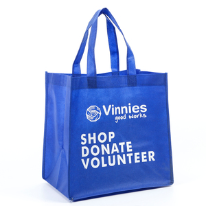 Biểu Tượng Tùy Chỉnh Thân Thiện Với Môi Màu Xanh Không Dệt Mua Sắm Túi Xách Có Thể Gập Lại Bền Không Thấm Nước Không Dệt Tote Túi Cho Các Sự Kiện Kinh Doanh - Product Image 3