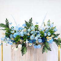 Décoration d'arche de 100*45cm avec fleurs artificielles pour la décoration de mariage et de fête
