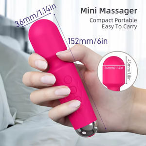 Grosir harga pabrik Mini hitam tongkat <span class=keywords><strong>Vibrator</strong></span> mainan seks untuk wanita Dildo tongkat pijat kuat Stimulator alat seks dewasa - Product Image 2