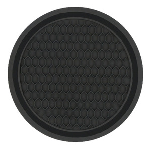 Car Cup Holder Coasters PVC Oval Anti Slip Mat For Center <b>Console</b> Drink Holder Multi Color Options - Product Image 2