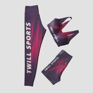 Leggings de mujer transpirables de sujetador de sublimación de Pakistán y conjunto corto de medias ropa de fitness, ropa deportiva - Product Image 4