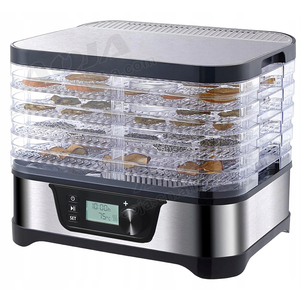 Chất Lượng Cao Cấp Điện Thép Không Gỉ Đa Chức Năng 5-Hai Lớp Khay Thực Phẩm Dehydrator Điều Chỉnh Nhiệt Độ Hot Bán Nhà Máy Sấy - Product Image 2