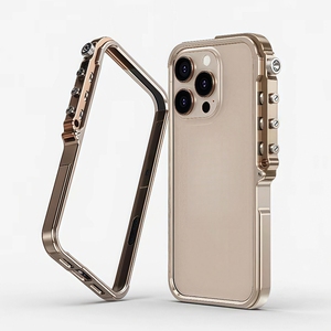 Hot Trend Marco <span class=keywords><strong>de</strong></span> aluminio Funda <span class=keywords><strong>de</strong></span> teléfono <span class=keywords><strong>de</strong></span> lujo para <span class=keywords><strong>iPhone</strong></span> 16 Diseño antisísmico Disipación <span class=keywords><strong>de</strong></span> calor para <span class=keywords><strong>Amazon</strong></span> Exclusivo Sin soporte - Product Image 4