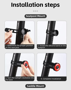 Luz Trasera Inteligente para Bicicleta, con Sensor, para MTB y Carretera, Resistente al Agua IPX6, Carga Tipo-C, Accesorio de Ciclismo - Product Image 4