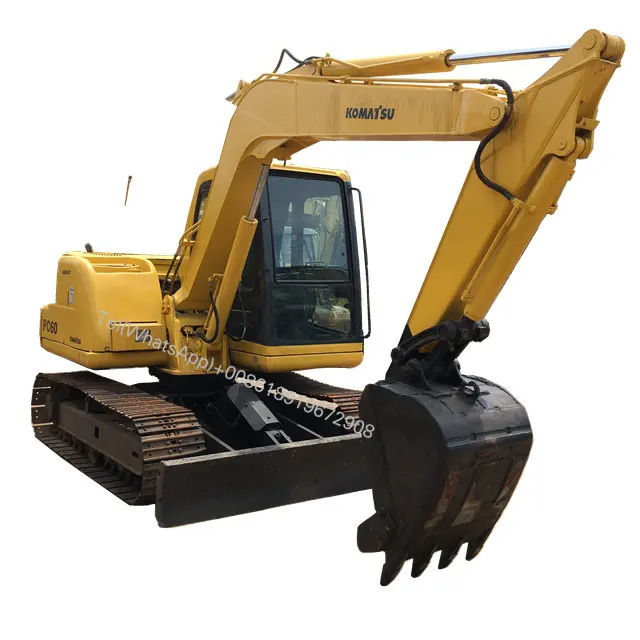 used komatsu pc60-7 crawler excavator old 6 ton excavator in shanghai china for sale PC 60 60-7 PC60