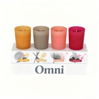 Emballage de produit personnalisé, petite boîte d'emballage blanche, boîte de papier pour bougie d'aromathérapie, boîte en carton cosmétique blanche, boîte aveugle