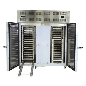 Gastronorm food service pans roll in rack small IQF BQF blast chiller shock freezer machine
