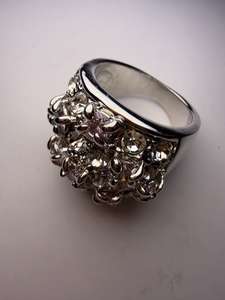 Anillo Tradicional Ajustable de Lujo para Mujer, con Cristales Multicolores, Bañado en Oro y Piedras Preciosas Naturales Arcoíris, Hecho en China - Product Image 2