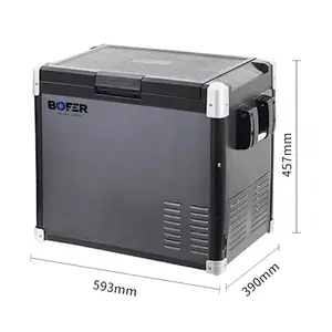 40L 42Quart Portable Freezer Small Cooler with 12/24V DC and 110-240V AC Car Fridge for RV Boat Camping