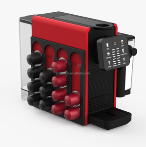 Machine à expresso compacte à capsules avec mousseur à lait, panneau de commande tactile, pompe à pression 20 bars, machine à café pour la maison et le bureau - Product Image 2