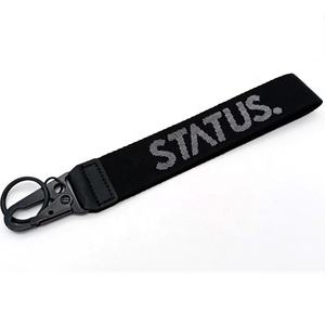 YYX пользовательский силиконовый ПВХ брелок короткий ремешок на запястье ремешок с 3D логотипом Вышивка Логотип Ремешок - Product Image 5