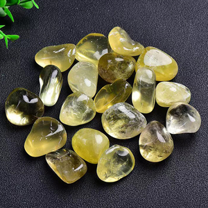 Piedra de cristal de cuarzo natural, piedra curativa, pulido de citrino, piedra caída de cristal - Product Image 3