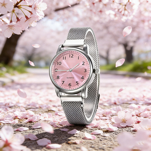 Reloj de cuarzo redondo pequeño retro de moda estilo coreano para mujer - Product Image 3