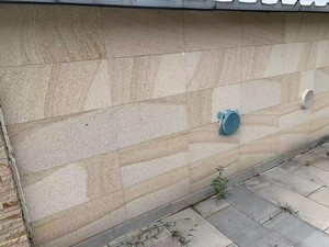 Dalles de pierre en <span class=keywords><strong>granit</strong></span> <span class=keywords><strong>beige</strong></span> avec veines jaunes rouillées, finition sablée, pour murs extérieurs, sols, terrasses, pavés - Product Image 6