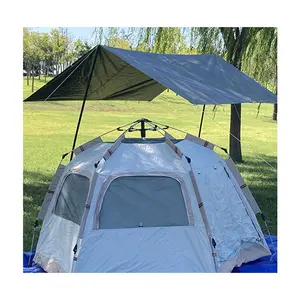 مُظلة مخيمات مضادة للماء متينة PE مُزينة بألواح شبيهة بألواح الخيمة