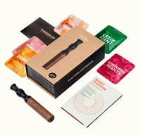 Bâtonnet inhalateur personnalisé en bois d'érable sans nicotine pour arrêter de fumer, avec grille d'aération réglable, pour cesser de fumer et de vapoter