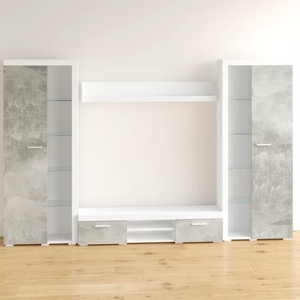 Meuble TV et armoire de rangement <span class=keywords><strong>DECOHOME</strong></span> en bois moderne, personnalisable en usine, pour salon, chambre d'hôtel, combinaison de meubles durables - Product Image 3