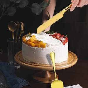 Utensilios de Acero Inoxidable para Pastel, Pala para Pizza y Pastel, Espátula, Cortador, Cuchillo para Pastel y Juego de Servidor para Hornear - Product Image 3