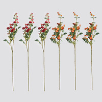 Roses artificielles en soie multi-tiges et à tige unique, roses mensuelles, décorations de mariage, accessoires de photographie, miniatures