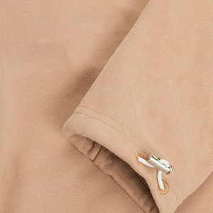 Logotipo personalizado impreso deportivo hombres 310 gramos polar Color sólido Jogging conjunto media cremallera cuello alto chándal transpirable otoño - Product Image 5