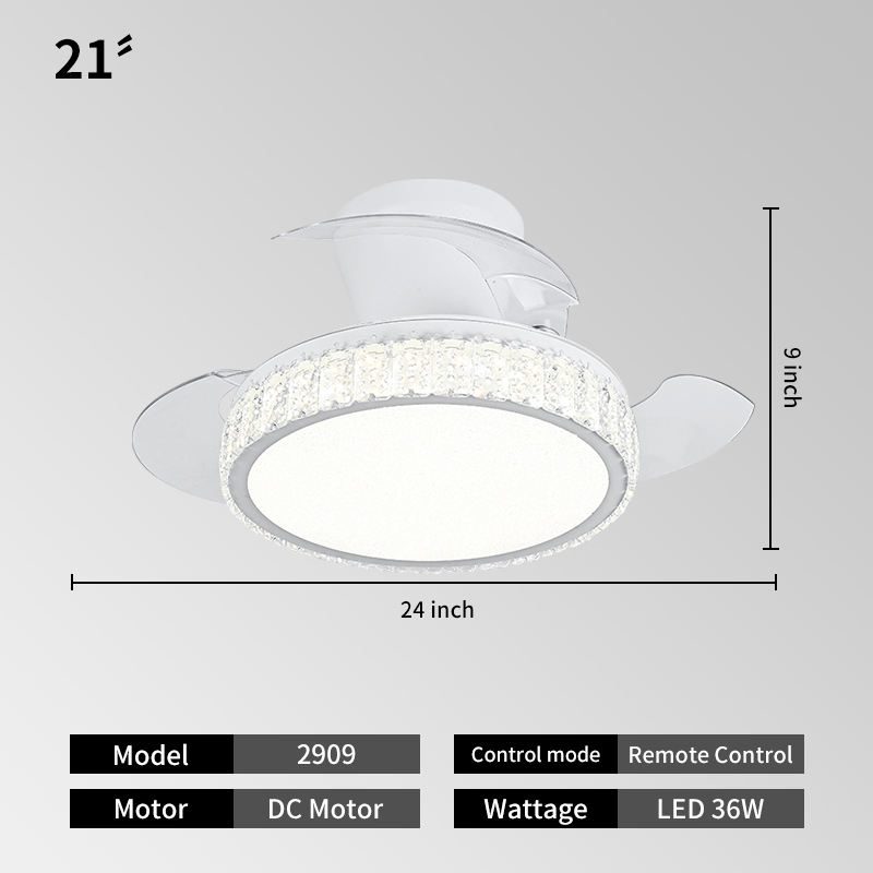 2909 + ขาว + 21นิ้ว