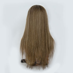 Perruque de cheveux naturels 100% européens, qualité vierge, base en dentelle suisse nouée à la main, prix de gros direct usine - Product Image 6