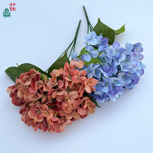Flores Artificiales de Hortensia Tiana, Decoraciones de Boda Hechas a Mano con Seda - Product Image 2