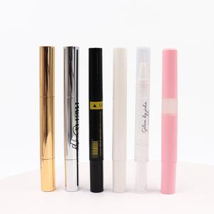 Envases Cosméticos Vacíos al por Mayor de 2ml, 4ml, 5ml, Dorados, con Sistema de Giro, para Maquillaje, Cuidado de Uñas, Brillo Labial, Tubo para Aceite de Cutículas con Pincel - Product Image 3