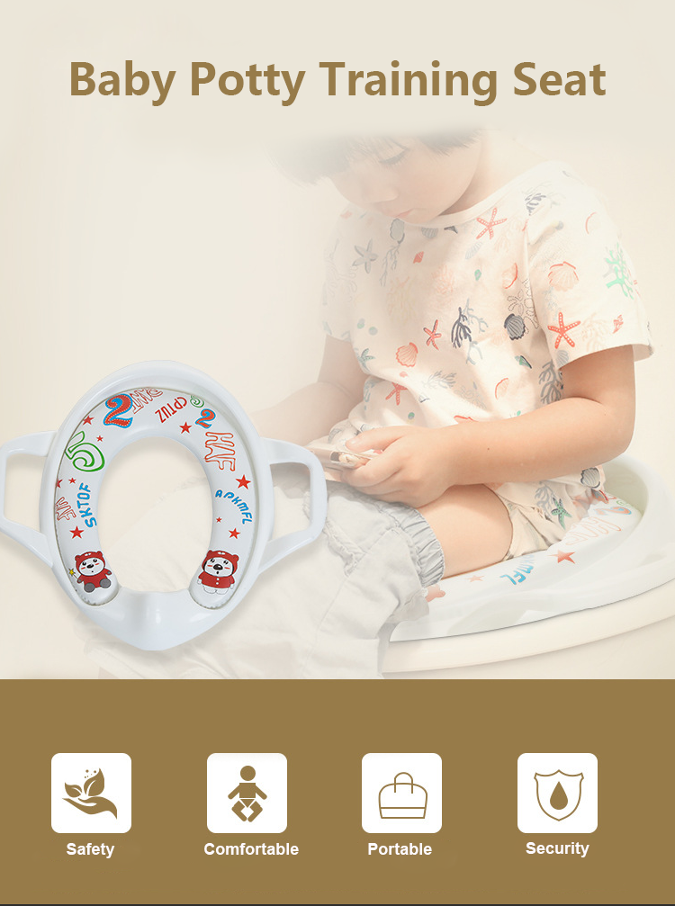 Hot selling Toilet Seat  Cushion Handle Backrest Baby Toilet Potty Training Seat Chair