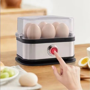 Stainless Steel Automatic <strong>Egg</strong> <strong>Cooker</strong> &amp; Steamer with Double Layer Electric 6-<strong>Egg</strong> Capacity Portable Household Kitchen Appliance - Product Image 2