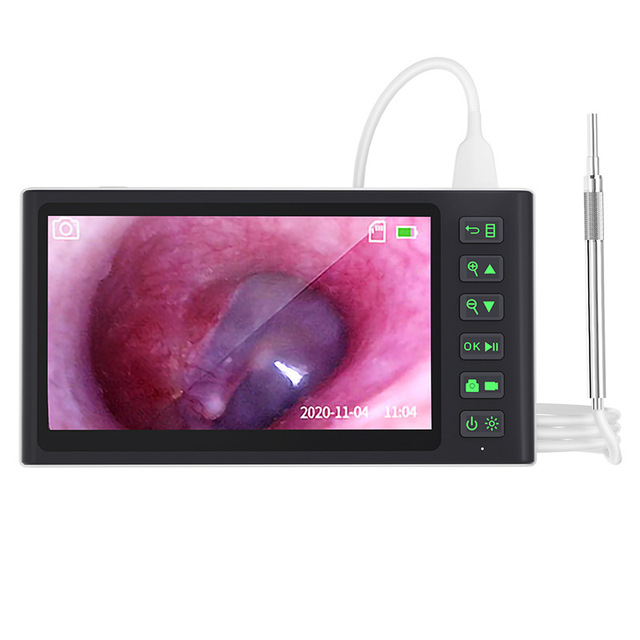T23 Digital Otoscope Camera 1080P Digital Visual Ear Picker 7inch Screen 3.9mm Lens Ear Camera With 6LED for ENT Examination