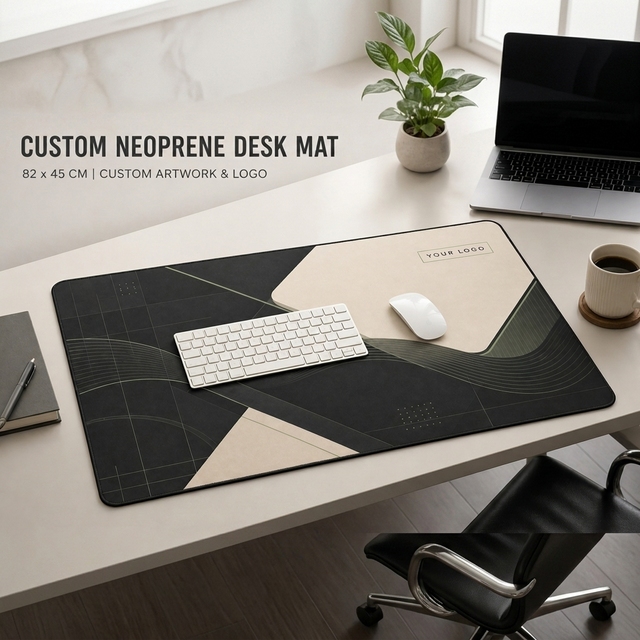 Custom Neoprene Desk Mat Large Mouse Pad Waterproof Non Slip Office Desktop Protector Extended Gaming Writing Pad for Home Work