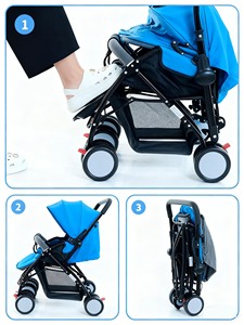 <span class=keywords><strong>2025</strong></span> New có thể gập lại xe đẩy em bé cho cặp song sinh và trẻ em dễ dàng để thực hiện Buggy với bánh xe - Product Image 3