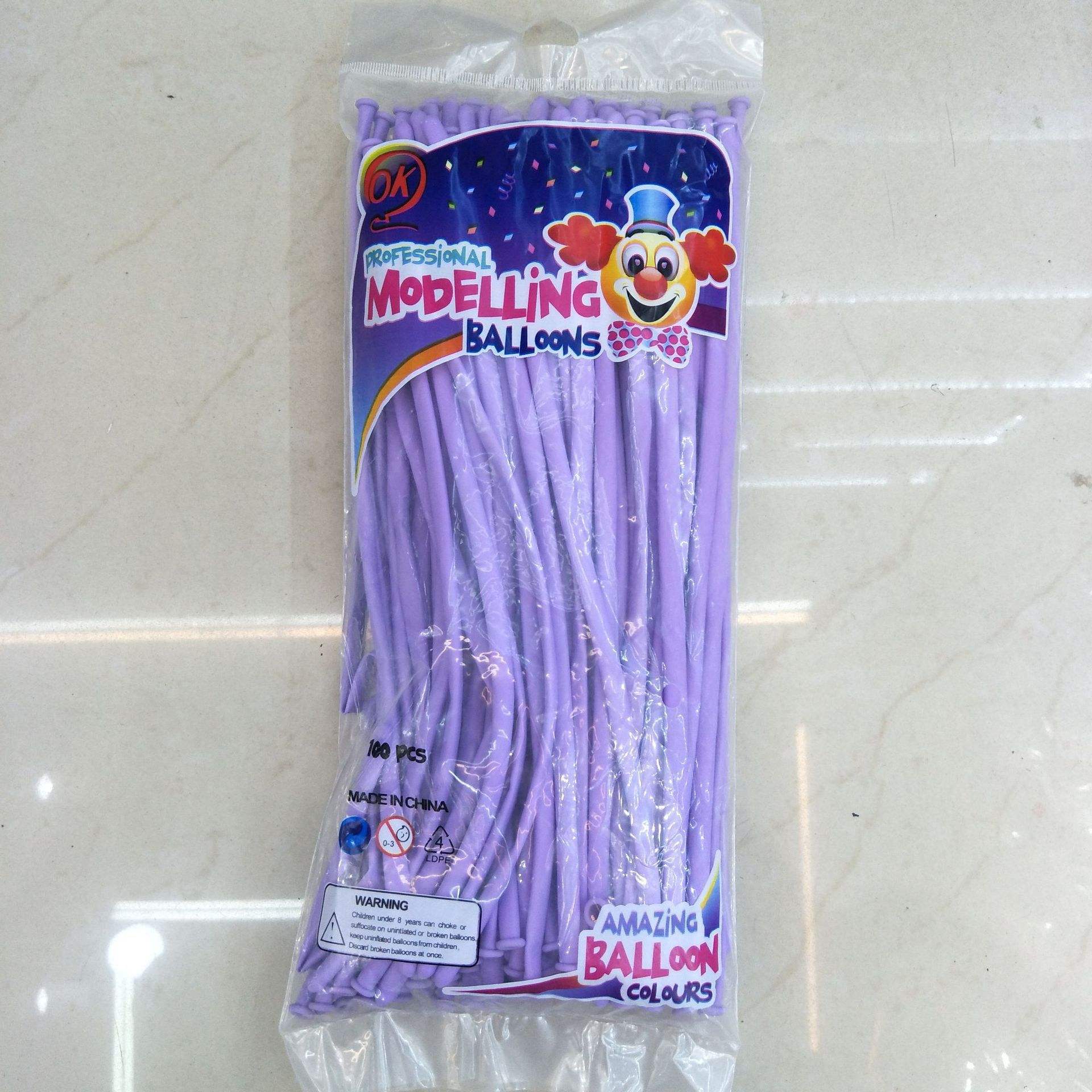 100pcs Macaron Candy Color Balloon Pastel 260Q Long Magic Latex Balloons Assorted Color Thick Latex Modeling Long Magic Balloon