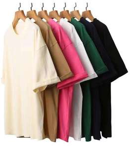 เสื้อยืดผู้ชายสีดำล้วน ผ้าฝ้าย แขนสั้น คอกลม ทรงปกติ สีพื้น ผ้าถักลำลอง - Product Image 1