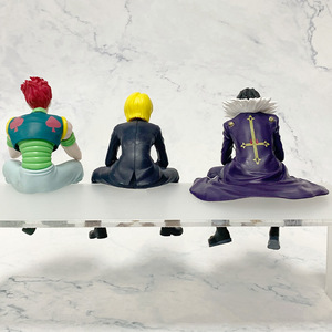 6 styles de figurines de <span class=keywords><strong>manga</strong></span> assises Killua Zoldyck Hisoka Kurapika Illumi, statues de figurines de dessin animé Hunteres, jouets en PVC, figurines d'anime - Product Image 6