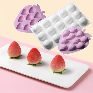 Varietà di piccole fragole frutta Mousse torta <span class=keywords><strong>stampi</strong></span> dolce francese Mini torta artificiale di riso in Silicone <span class=keywords><strong>stampi</strong></span> <span class=keywords><strong>per</strong></span> torta al cioccolato strumenti - Product Image 1