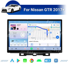 Aucar 12.9 "<span class=keywords><strong>Android</strong></span> 13 đài phát thanh xe <span class=keywords><strong>GPS</strong></span> navigation không dây Carplay cho Nissan Gtr R35 2017 + Xe đa phương tiện Stereo DVD Player - Product Image 4