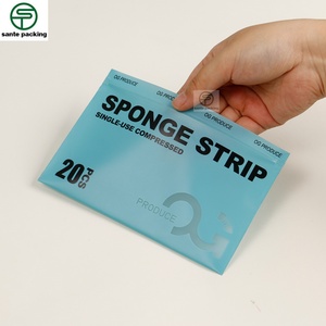 Customized logo Small-sized Printed Transparent Frosted Eco-friendly Cpe <b>Accessory</b> Socks Waterproof Packaging sealed Bag - Product Image 5