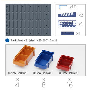 صندوق بلاستيكي متعدد الألوان معلق للمستودعات والمصنع لأنظمة الشحن والتخزين - Product Image 5